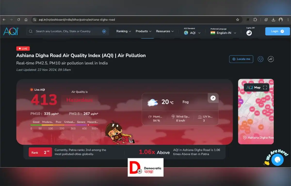पटना का AQI